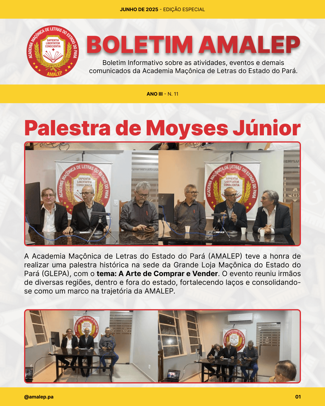 Comunicação institucional AMALEP